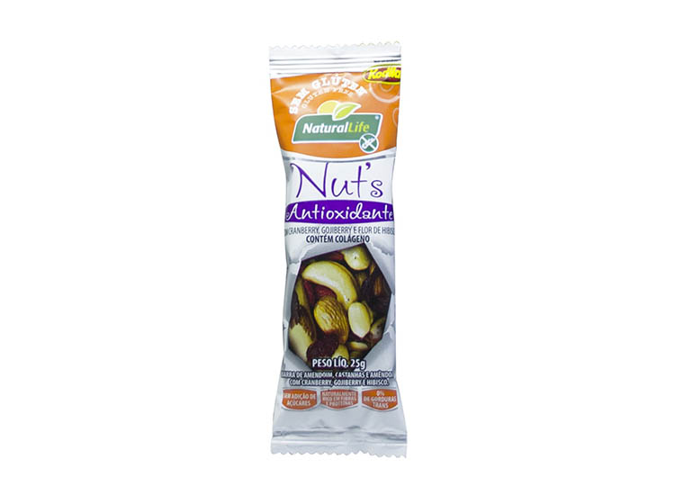 Barrinha de Nut’s sabor Antioxidante S/ Glúten