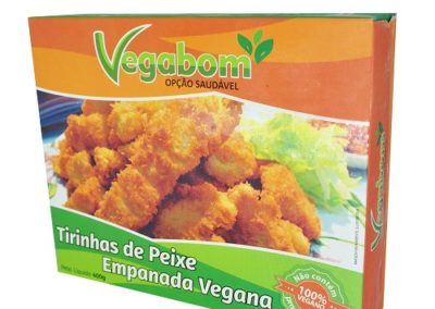 Tirinhas de Peixe Empanado Vegano Vegabom 400g