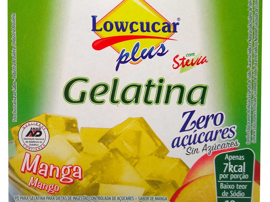 Gelatina Lowçucar Plus com Stevia Manga – 10g