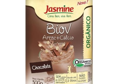 Biov Arroz+Cálcio Orgânico Sabor Chocolate em Pó 300g