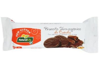 Biscoito Termogênico de Canela Cobertura de Chocolate Meio Amargo 140g
