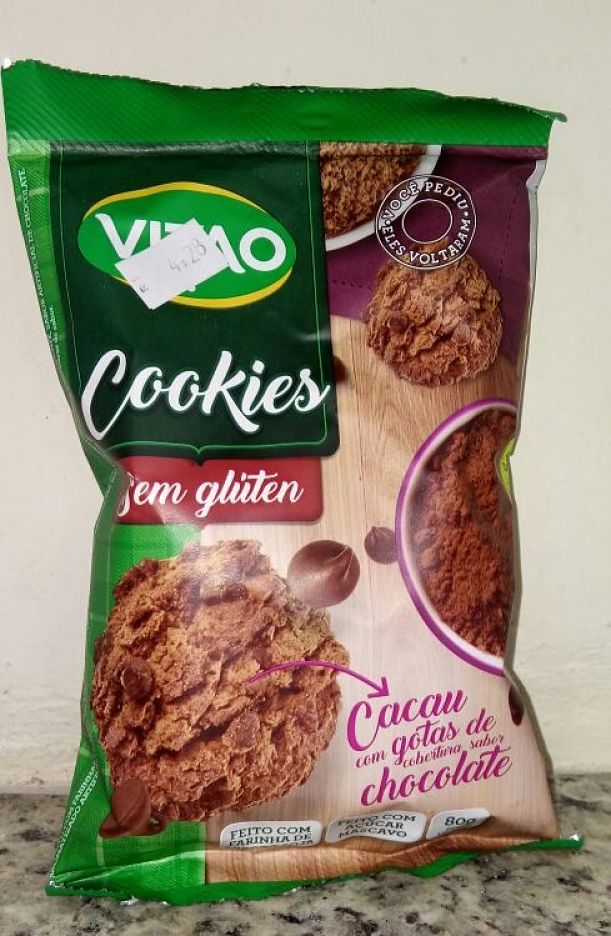 Cookies Integrais Cacau 80g