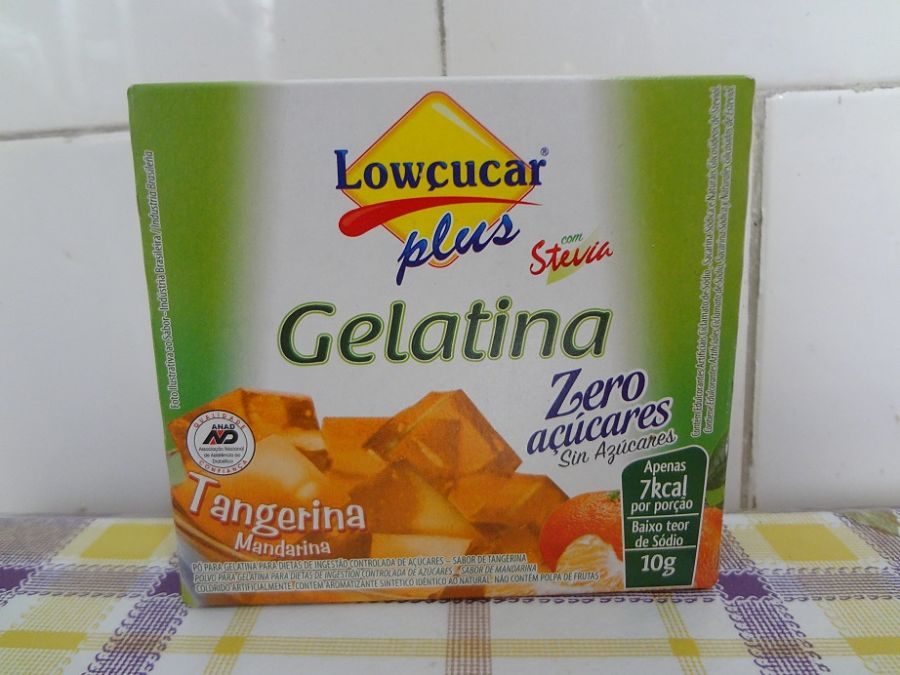 Gelatina Lowçucar Plus com Stevia Tangerina – 10g