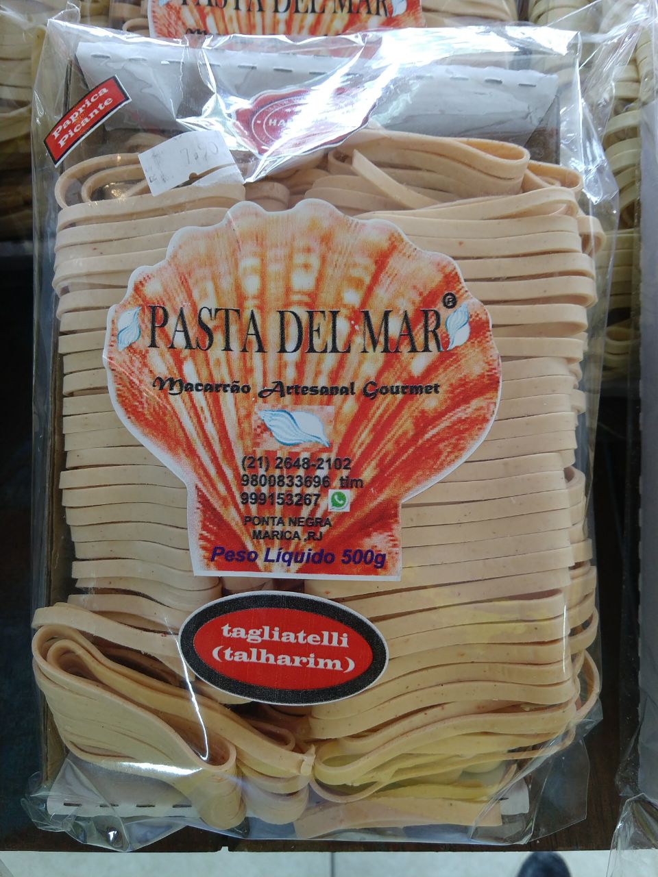 Talharim Paprica Picante Pasta Del Mar 500g