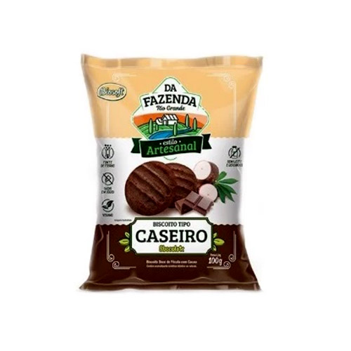 Biscoito Caseiro Chocolate Da Fazenda 100g