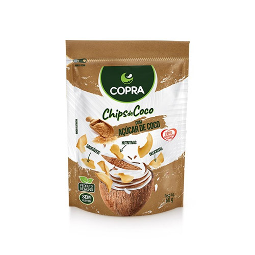 Chips de Coco com Açúcar de Coco Copra 60g