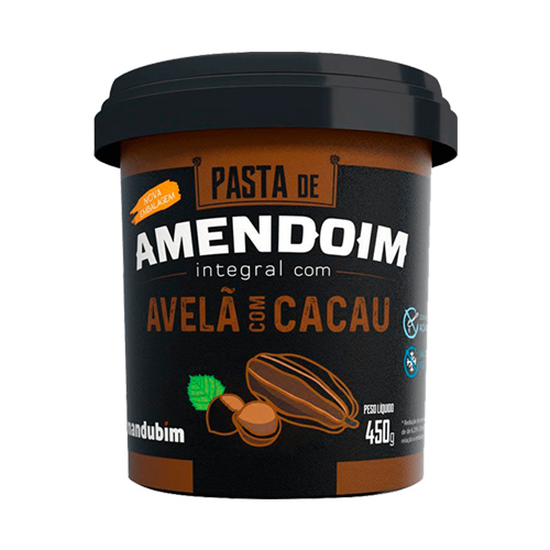Pasta de Amendoim com Cacau e Avelã 450g Mandubim