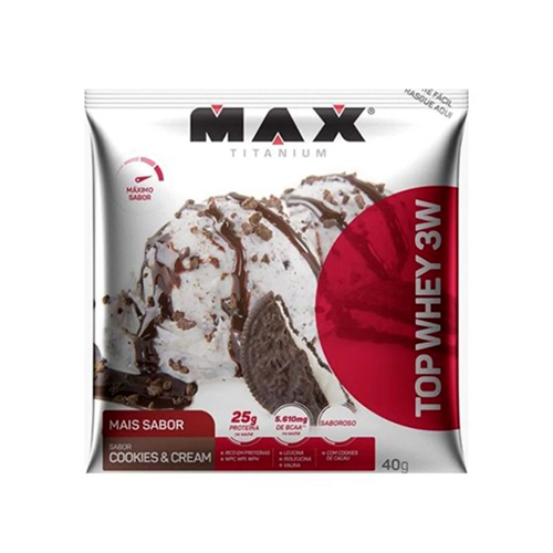 Top Whey 3W Mais Sabor Max Titanium Cream – 40g