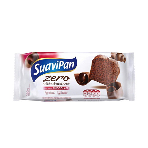 Bolo Zero Açúcar Chocolate 250G SuaviPan